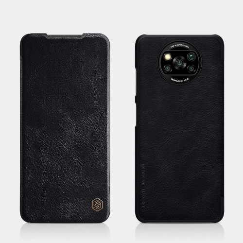Kup Tok Nillkin Qin Xiaomi Poco X3 NFC/X3 Pro fekete - NLK462 - {ean13} - Sklep Home Screen