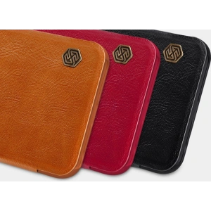 Kup Etui Nillkin Qin Xiaomi Poco X3 NFC/X3 Pro brązowy - NLK463 - {ean13} - Sklep Home Screen