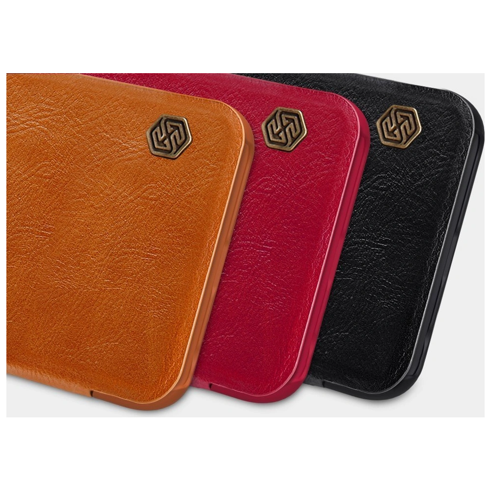 Etui Nillkin Qin Xiaomi Poco X3 NFC/X3 Pro brązowy