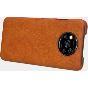 Kup Etui Nillkin Qin Xiaomi Poco X3 NFC/X3 Pro brązowy - NLK463 - {ean13} - Sklep Home Screen