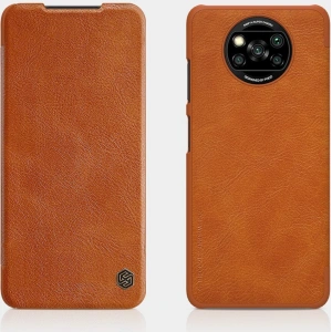 Kup Etui Nillkin Qin Xiaomi Poco X3 NFC/X3 Pro brązowy - NLK463 - {ean13} - Sklep Home Screen