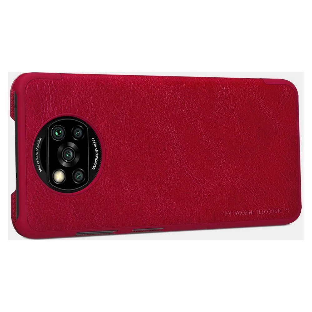 Etui Nillkin Qin Xiaomi Poco X3 NFC/X3 Pro brązowy