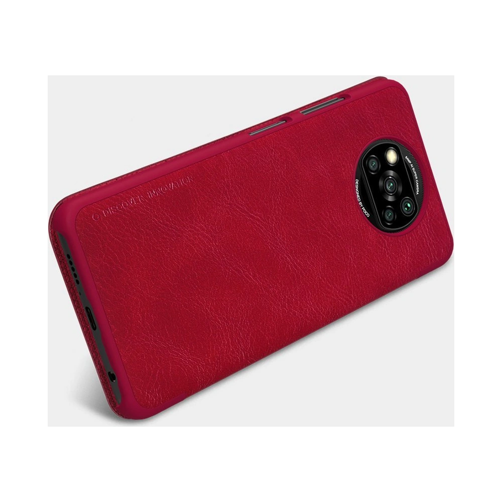 Etui Nillkin Qin Xiaomi Poco X3 NFC/X3 Pro brązowy