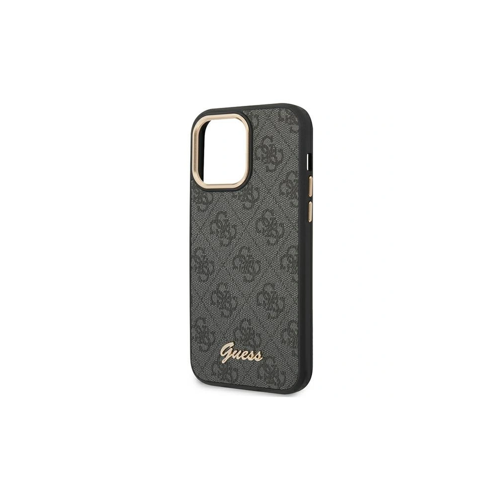 Etui Guess GUHCP14LHG4SHK Apple iPhone 14 Pro czarny/black hard case 4G Vintage Gold Logo