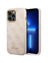 Etui Guess GUHCP14LHG4SHP Apple iPhone 14 Pro růžový/pink hard case 4G Vintage Gold Logo