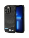 Etui BMW BMHCP14L22NBCK Apple iPhone 14 Pro negru/black Piele Carbon