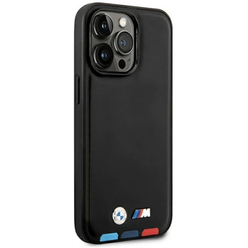 Kup Etui BMW BMHCP14L22PTDK Apple iPhone 14 Pro fekete/balck Bőr bélyeg Trikolor - BMW309 - {ean13} - Sklep Home Screen