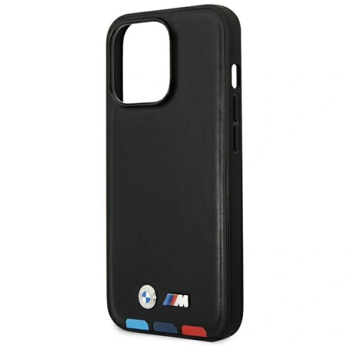 Kup Etui BMW BMHCP14L22PTDK Apple iPhone 14 Pro fekete/balck Bőr bélyeg Trikolor - BMW309 - {ean13} - Sklep Home Screen