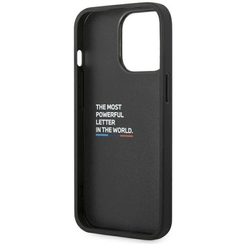 Kup Etui BMW BMHCP14L22PTDK Apple iPhone 14 Pro fekete/balck Bőr bélyeg Trikolor - BMW309 - {ean13} - Sklep Home Screen