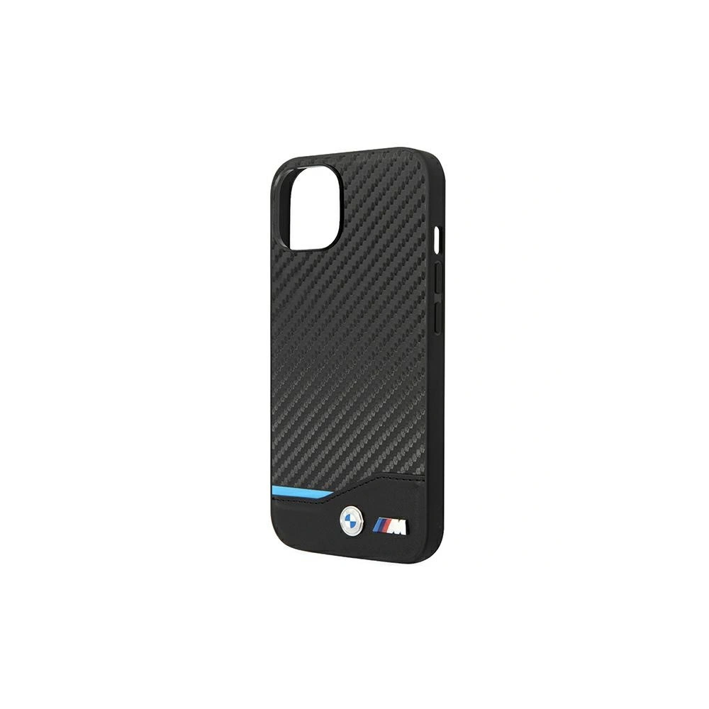 Etui BMW BMHCP14M22NBCK Apple iPhone 14 Plus / 15 Plus czarny/black Leather Carbon