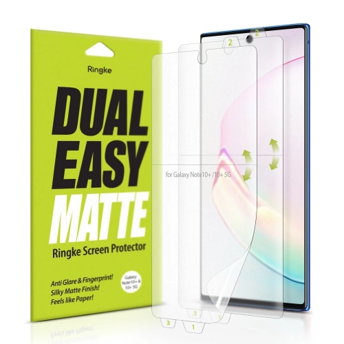 Kup Folie Ringke Dual Easy Matte Full Cover Samsung Galaxy Note 10+ Plus Case Friendly - RGK1023 - {ean13} - Sklep Home Screen