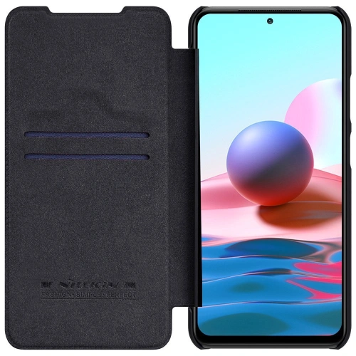 Kup Case Nillkin Qin Xiaomi Redmi Note 10/10S schwarz - NLK473 - {ean13} - Sklep Home Screen