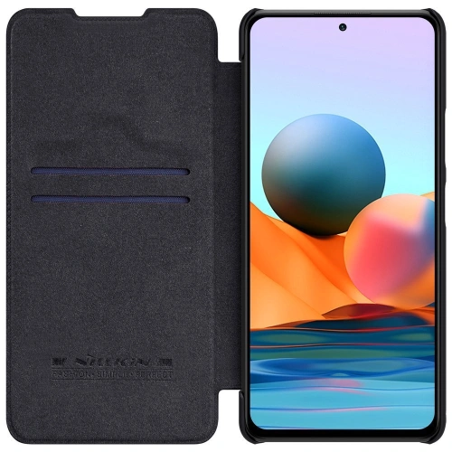 Buy Nillkin Qin Xiaomi Redmi Note 10 Pro black - NLK474 - {ean13} - Home Screen Store Europe