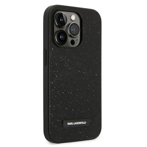 Kup Etui Karl Lagerfeld KLHCP14LG2ELK Apple iPhone 14 Pro hardcase negru/black Glitter Plaque Logo - KLD1110 - {ean13} - Sklep Home Screen