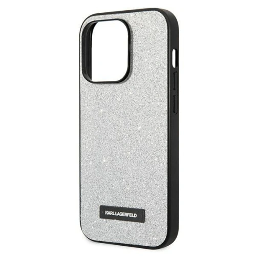 Kup Etui Karl Lagerfeld KLHCP14LG2ELS Apple iPhone 14 Pro hardcase srebrny/silver Glitter Plaque Logo - KLD1111 - {ean13} - Sklep Home Screen