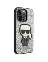 Kup Etui Karl Lagerfeld KLHCP14LGFKPG Apple iPhone 14 Pro hardcase srebrny/silver Glitter Flakes Ikonik - KLD1112 - {ean13} - Sklep Home Screen