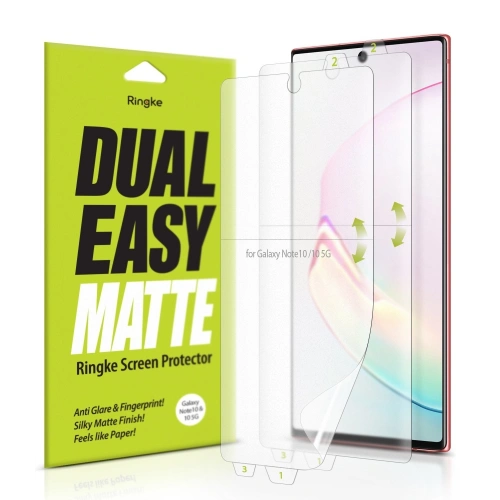 Kup Fólie Ringke Dual Easy Matte Full Cover Samsung Galaxy Note 10 Case Friendly - RGK1022 - {ean13} - Sklep Home Screen