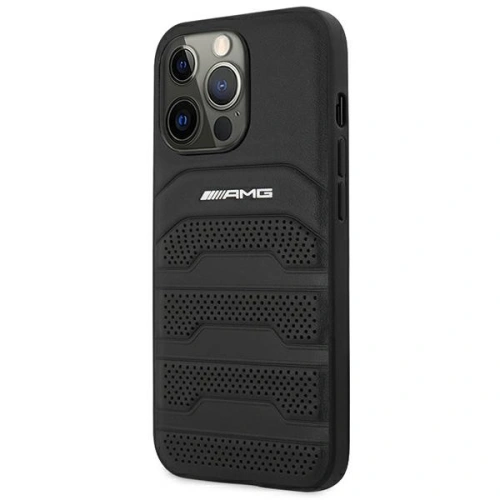 Kup Etui Mercedes AMG AMHCP14XGSEBK Apple iPhone 14 Pro Max fekete/hardcase bőr debossed vonalak - MRS59 - {ean13} - Sklep Home Screen