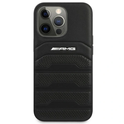 Kup Etui Mercedes AMG AMHCP14XGSEBK Apple iPhone 14 Pro Max fekete/hardcase bőr debossed vonalak - MRS59 - {ean13} - Sklep Home Screen