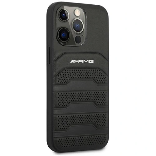 Kup Etui Mercedes AMG AMHCP14XGSEBK Apple iPhone 14 Pro Max fekete/hardcase bőr debossed vonalak - MRS59 - {ean13} - Sklep Home Screen