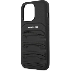 Kup Case Mercedes AMG AMHCP14XGSEBK Apple iPhone 14 Pro Max schwarz/black Hardcase Leder mit geprägten Linien - MRS59 - {ean13} - Sklep Home Screen