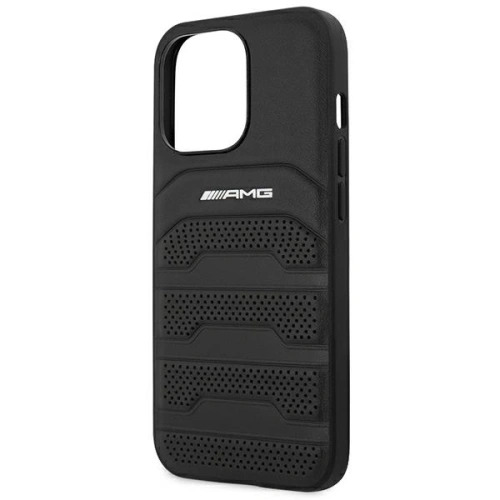 Kup Etui Mercedes AMG AMHCP14XGSEBK Apple iPhone 14 Pro Max fekete/hardcase bőr debossed vonalak - MRS59 - {ean13} - Sklep Home Screen