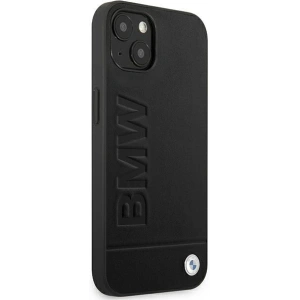 Etui BMW BMHCP14MSLLBK Apple iPhone 14 Plus / 15 Plus czarny/black Leather Stamp
