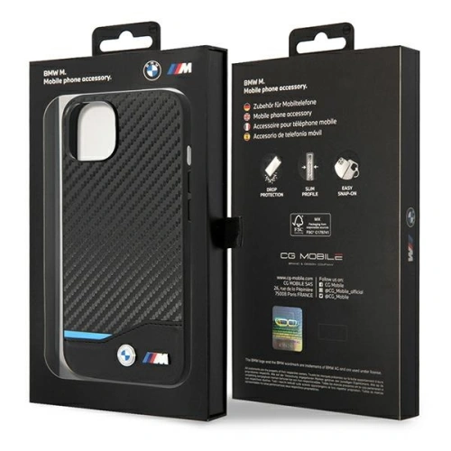 Kup Etui BMW BMHCP14S22NBCK Apple iPhone 14 negru/black Piele Carbon - BMW314 - {ean13} - Sklep Home Screen