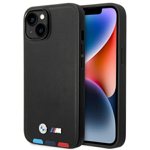 Kup Case BMW BMHCP14S22PTDK Apple iPhone 14 schwarz/black Leder Stamp Tricolor - BMW315 - {ean13} - Sklep Home Screen
