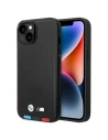 Etui BMW BMHCP14S22PTDK Apple iPhone 14 czarny/black Leather Stamp Tricolor