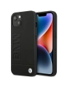 Etui BMW BMHCP14SSLLBK Apple iPhone 14 fekete/black Bőrbélyegző