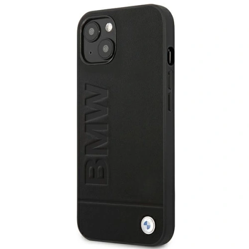 Kup Etui BMW BMHCP14SSLLBK Apple iPhone 14 negru/black Leather Stamp - BMW316 - {ean13} - Sklep Home Screen