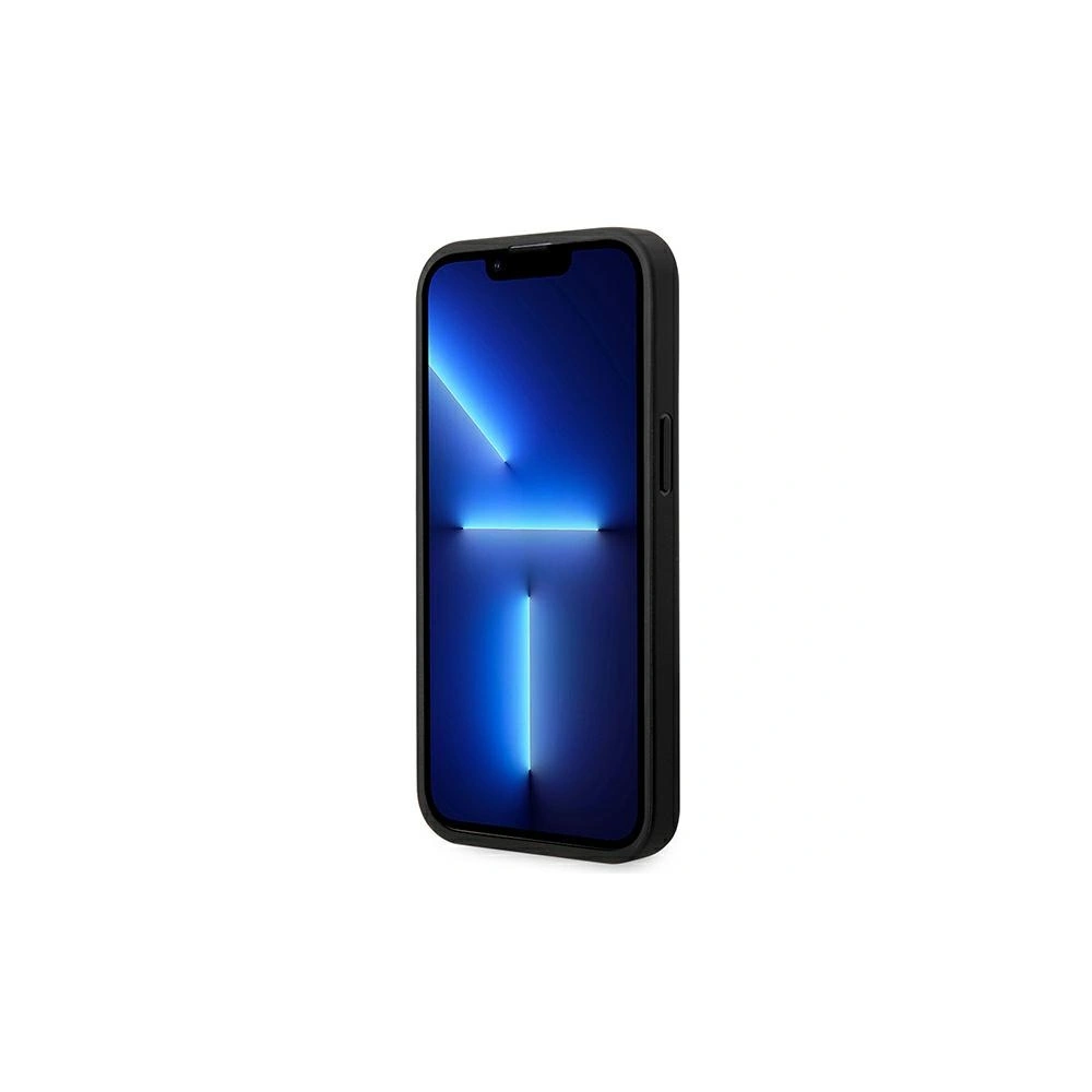 Etui BMW BMHCP14X22NBCK Apple iPhone 14 Pro Max czarny/black Leather Carbon