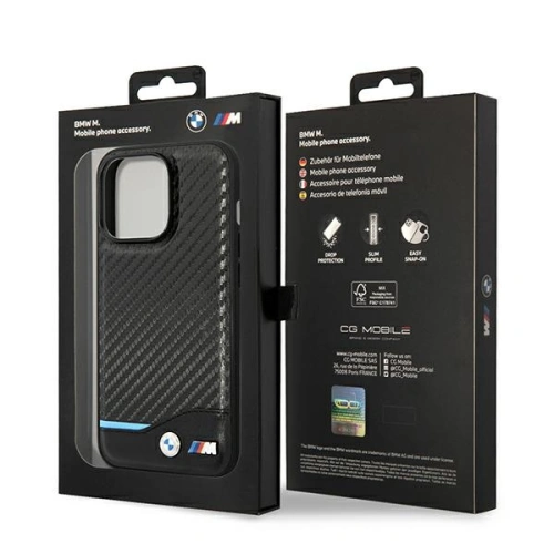 Kup Etui BMW BMHCP14X22NBCK Apple iPhone 14 Pro Max negru/black Piele Carbon - BMW317 - {ean13} - Sklep Home Screen