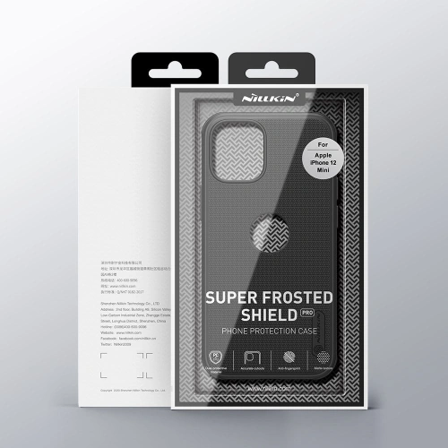 Kup Etui Nillkin Super Frosted Shield Apple iPhone 12 mini fekete - NLK480 - {ean13} - Sklep Home Screen