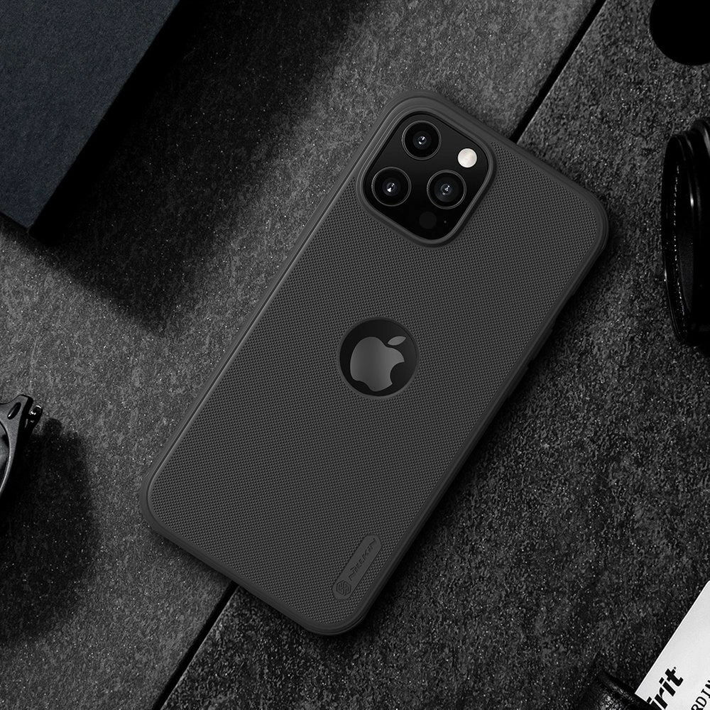 Etui Nillkin Super Frosted Shield Apple iPhone 12 Pro Max czarny