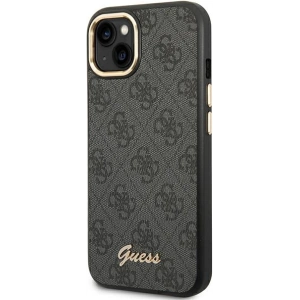 Etui Guess GUHCP14MHG4SHK Apple iPhone 14 Plus / 15 Plus czarny/black hard case 4G Vintage Gold Logo