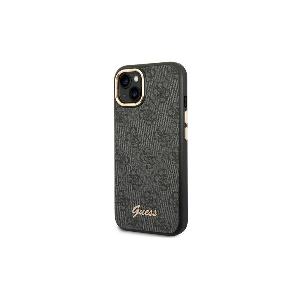 Etui Guess GUHCP14MHG4SHK Apple iPhone 14 Plus / 15 Plus czarny/black hard case 4G Vintage Gold Logo