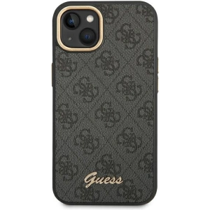 Etui Guess GUHCP14MHG4SHK Apple iPhone 14 Plus / 15 Plus czarny/black hard case 4G Vintage Gold Logo