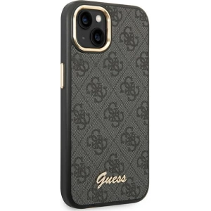 Etui Guess GUHCP14MHG4SHK Apple iPhone 14 Plus / 15 Plus czarny/black hard case 4G Vintage Gold Logo