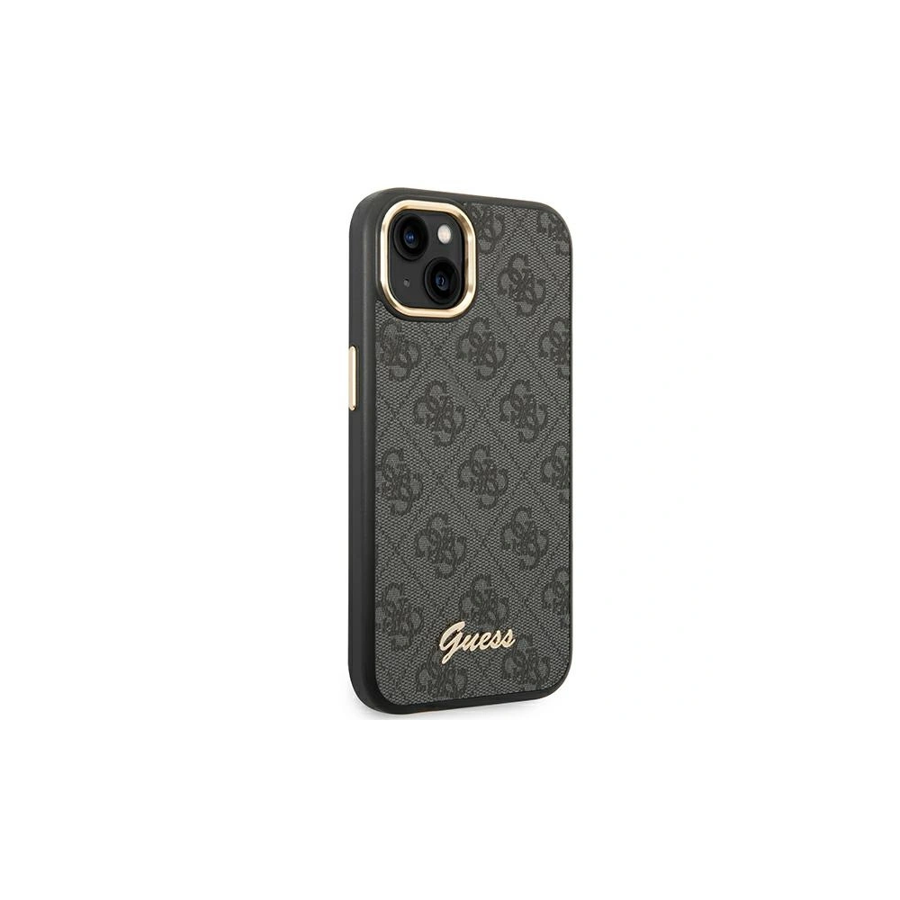 Etui Guess GUHCP14MHG4SHK Apple iPhone 14 Plus / 15 Plus czarny/black hard case 4G Vintage Gold Logo