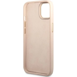 Etui Guess GUHCP14MHG4SHP Apple iPhone 14 Plus / 15 Plus różowy/pink hard case 4G Vintage Gold Logo
