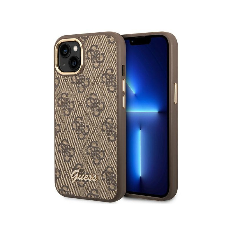 Kup Etui Guess GUHCP14MHG4SHW Apple iPhone 14 Plus brązowy/brown hard case 4G Vintage Gold Logo - 3666339065256 - GUE2105 - Homescreen.pl