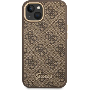 Etui Guess GUHCP14MHG4SHW Apple iPhone 14 Plus / 15 Plus brązowy/brown hard case 4G Vintage Gold Logo