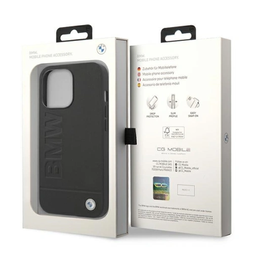 Kup Etui BMW BMHCP14XSLLBK Apple iPhone 14 Pro Max černý/black Leather Stamp - BMW319 - {ean13} - Sklep Home Screen