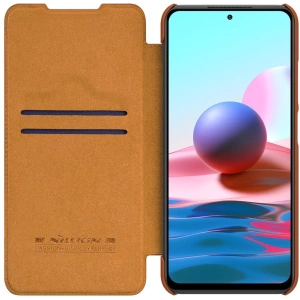 Kup Etui Nillkin Qin Xiaomi Redmi Note 10 5G brązowy - NLK487 - {ean13} - Sklep Home Screen