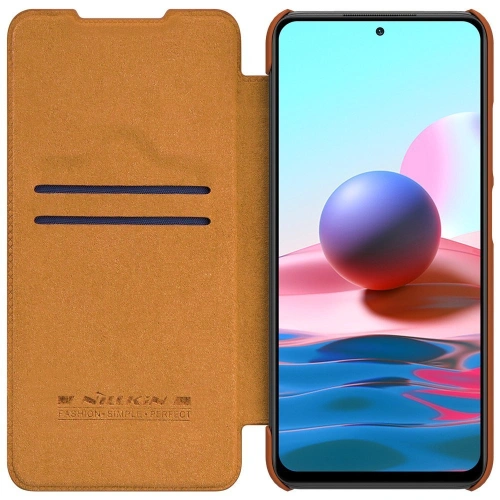 Kup Etui Nillkin Qin Xiaomi Redmi Note 10 5G barna - NLK487 - {ean13} - Sklep Home Screen