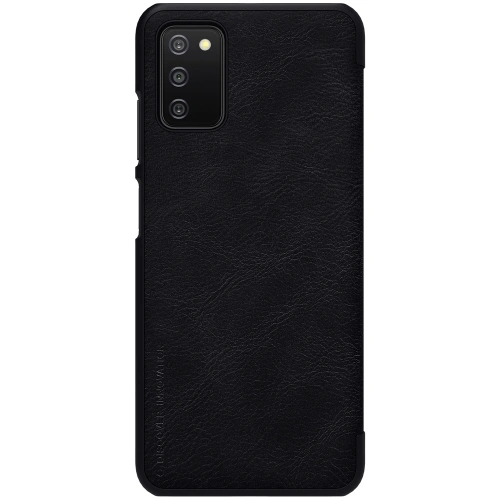 Kup Tok Nillkin Qin Samsung Galaxy A03s fekete - NLK488 - {ean13} - Sklep Home Screen