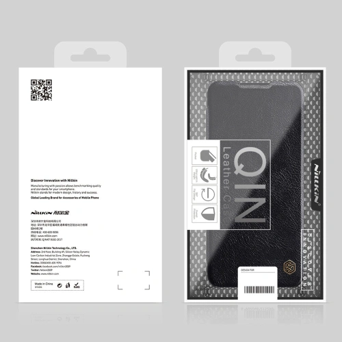 Kup Tok Nillkin Qin Samsung Galaxy A03s fekete - NLK488 - {ean13} - Sklep Home Screen