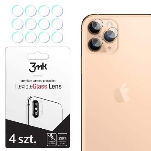 Kup Hybridní sklo na objektiv fotoaparátu 3MK Lens Protection Apple iPhone 11 Pro/11 Pro Max [4 PACK] - 3MK127 - {ean13} - Sklep Home Screen